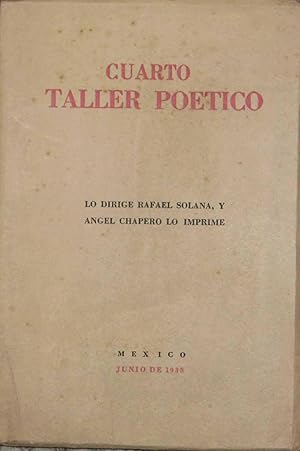 Image du vendeur pour Cuarto Taller Poetico mis en vente par Librera Urbe