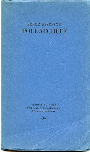 Imagen del vendedor de POUGATCHEFF. Traduit du russe par Marie Miloslawsky & Franz Hellens. a la venta por Librairie CLERC