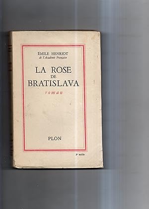 Bild des Verkufers fr LA ROSE DE BRATISLAVA. Roman. zum Verkauf von Librairie CLERC