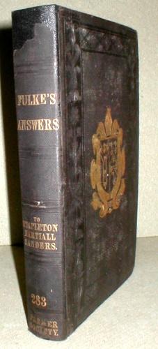 Seller image for Stapleton's Fortress Overthrown. A Rejoinder to Martiall's Reply. A Discovery of the Dangerous Rock of the Popish Church Commended by Sanders. "The Parker Society". Edited by the Rev Richard Gibbings. for sale by John Turton