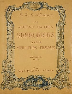 Image du vendeur pour Les anciens matres serruriers et leurs meilleurs travaux. Text- u. Tafelbd. mis en vente par Antiquariat Dietrich Schneider-Henn