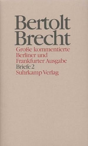 Bild des Verkufers fr Werke, Groe kommentierte Berliner und Frankfurter Ausgabe Briefe. Tl.2 : 1937-1949 zum Verkauf von AHA-BUCH GmbH