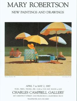 Image du vendeur pour Mary Robertson: New Paintings And Drawings. April 7 to May 2, 1987. mis en vente par Wittenborn Art Books