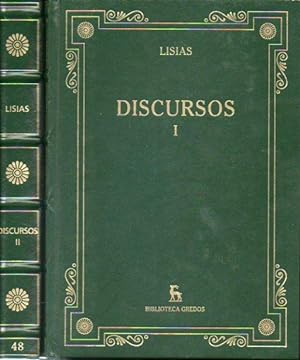 Imagen del vendedor de DISCURSOS. 2 vols. I. Introduccin General y Discursos I a XV. II. Discursos XVI a XXV. Introducciones, traduccin y notas de Jos Luis Calvo Martnez. a la venta por angeles sancha libros