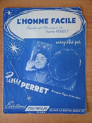 Seller image for L'HOMME FACILE partition PIERRE PERRET for sale by KEMOLA