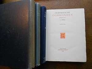 Bild des Verkufers fr Oudfriesche oorkonden. Eerste-vierde deel. zum Verkauf von Librairie Le Trait d'Union sarl.