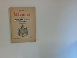 Seller image for Eutiner Klenner fr das Jahr Christi 1972 for sale by ANTIQUARIAT FRDEBUCH Inh.Michael Simon