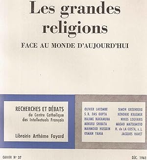 Image du vendeur pour Les grandes religions face au monde d'aujourd'hui mis en vente par dansmongarage