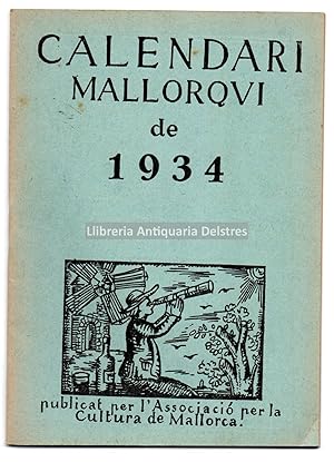 Imagen del vendedor de Calendari Mallorqui de 1934. Publicat per l'Associaci per la Cultura de Mallorca. a la venta por Llibreria Antiquria Delstres