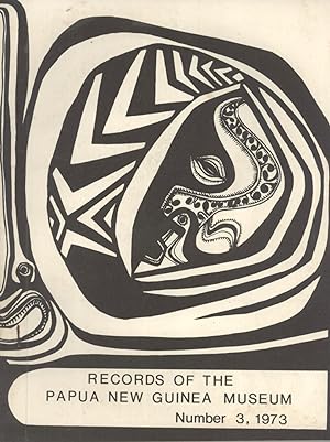 Seller image for Records of the Papua New Guinea Museum, Number 3 for sale by Masalai Press