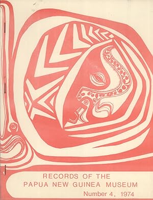 Bild des Verk�ufers f�r Records of the Papua New Guinea Museum, Number 4 zum Verkauf von Masalai Press