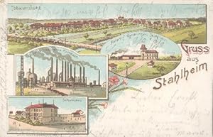 Postkarte / Ansichtskarte aus Stahlheim (Lothringen, heute Amneville, Lothringen, Frankreich, 573...