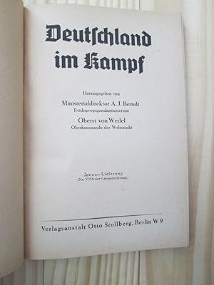 Image du vendeur pour Deutschland im Kampf : 1942 : Januar-Lieferung 57 / 58 mis en vente par Expatriate Bookshop of Denmark