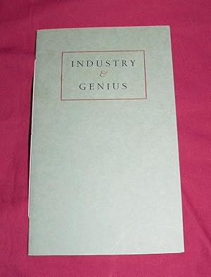 Image du vendeur pour Industry and Genius : Or, The Origin of Birmingham. A Fable. Attempted in the Manner of SPENCER. Inscribed to Mr. B. mis en vente par Lincolnshire Old Books