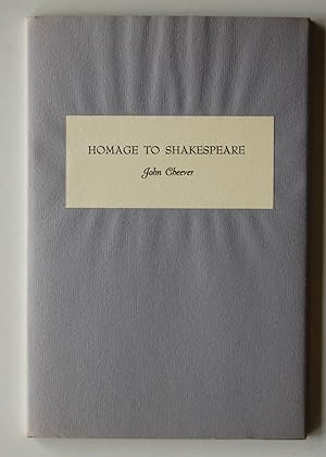 Seller image for Homage to Shakespeare for sale by North Star Rare Books & Manuscripts