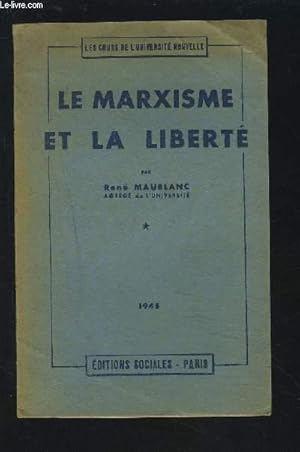 Seller image for LE MARXISME ET LA LIBERTE. for sale by Le-Livre