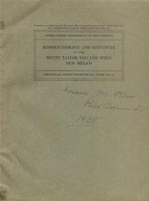 Immagine del venditore per Igneous Geology and Structure of the Mount Taylor Volcanic Field, New Mexico (Professional Paper 189-B) venduto da Paperback Recycler
