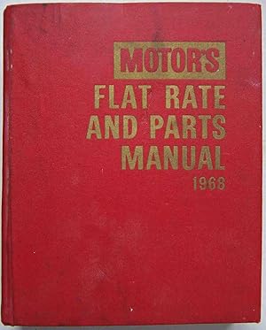 Motor's Flat Rate & Parts Manual 1968, 40th Edition