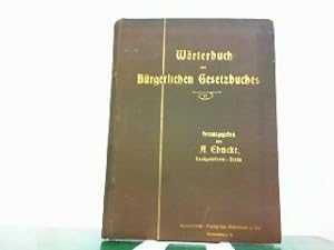 Wörterbuch des bürgerlichen Gesetzbuches. Hier Band 3 T-Z.