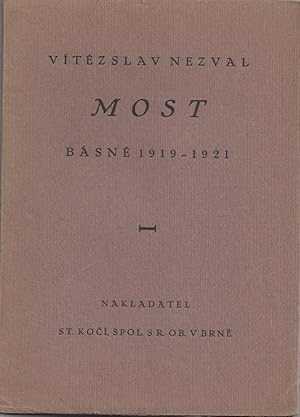 MOST Bàsne 1919-1921 - Inscribed and dated by V. Nezval