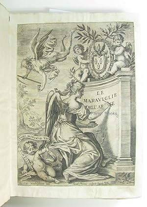 Bild des Verkufers fr Le maraviglie dell'arte, overo le vite de gl'illustri pittori veneti, e dello stato. Ove sono raccolte le opere insigni, i costumi, & i ritratti loro. Con la narratione delle historie, delle favole, e delle moralit da quelli dipinte. Descritte dal Cavalier Carlo Ridolfi. Con tre tavole copiose de' nomi de' pittori antichi, e moderni, e delle cose notabili. Parte prima zum Verkauf von Parigi Books, Vintage and Rare