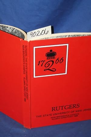 Image du vendeur pour Rutgers The State of New Jersey, New Brunswick Campus Alumni Directory 1986 mis en vente par Princeton Antiques Bookshop
