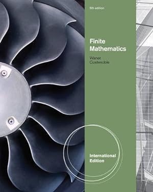 Immagine del venditore per INTERNATIONAL EDITION---Finite Mathematics, 5th edition venduto da READINGON LLC