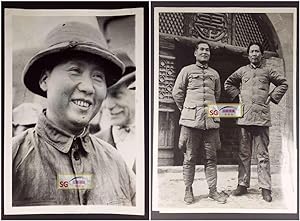 Seller image for 2 Original Photos: Mao Tse-tung with Chang Kuo Tao in Shensi, March 7, 1938; Mao in Chungking, August 1945 for sale by Chinese Art Books