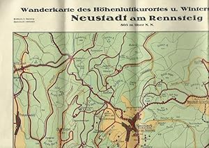 Bild des Verkufers fr Wanderkarte des Hhenluftkurortes und Wintersportplatzes Neustadt am Rennsteig. Mastab 1:33 333. zum Verkauf von Antiquariat Carl Wegner