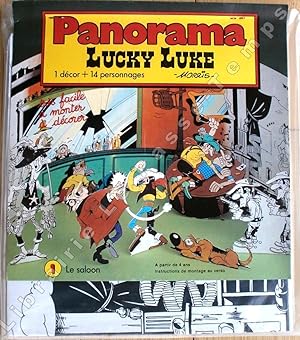 Seller image for PANORAMA LUCKY LUKE - 1 - LE SALOON. 1 dcor + 14 personnages. A partir de 4 ans. Instructions de montage au verso. "Trs facile  monter,  dcorer". for sale by Jean-Paul TIVILLIER