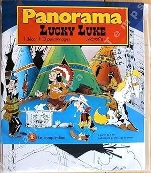 Seller image for PANORAMA LUCKY LUKE - 2 - LE CAMP INDIEN. 1 dcor + 14 personnages. A partir de 4 ans. Instructions de montage au verso. "Trs facile  monter,  dcorer". for sale by Jean-Paul TIVILLIER