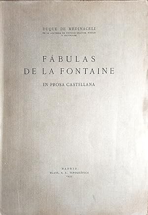 Imagen del vendedor de FBULAS DE LA FONTAINE EN PROSA CASTELLANA a la venta por Ziggurat Libros