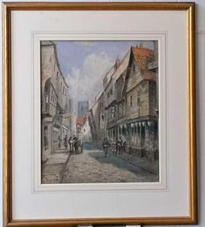 Pair of Original Watercolour The Shambles York