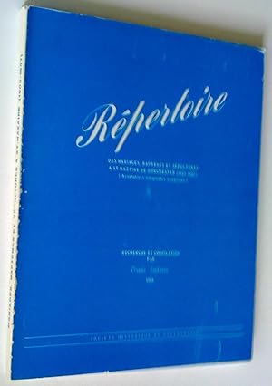 Répertoire des mariages, baptêmes et sépultures à St-Nazaire de Dorchester (1902-1987) (Annotatio...