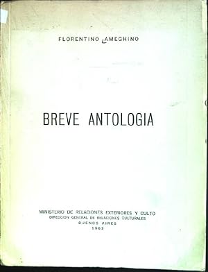 Image du vendeur pour Breve antologia mis en vente par books4less (Versandantiquariat Petra Gros GmbH & Co. KG)