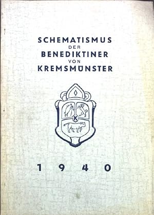 Bild des Verkufers fr Schematismus der Benediktiner von Kremsmnster; zum Verkauf von books4less (Versandantiquariat Petra Gros GmbH & Co. KG)