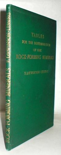 Tables for the determination of the rock-forming minerals. Transalted from the Russian by J. W. G...