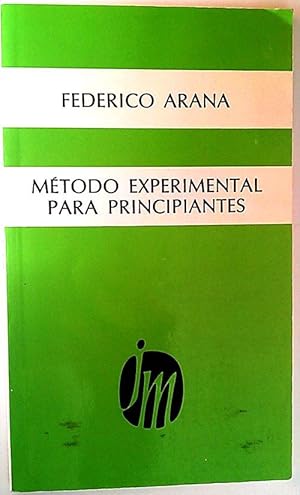 Imagen del vendedor de Mtodo Experimental Para Principiantes a la venta por Librera Salvalibros Express