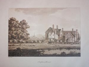 Seller image for A single original sepia aquatint Illustrating Clopton House. Published for Samuel Ireland in 1795. for sale by Rostron & Edwards