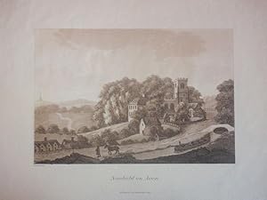 Seller image for A single original sepia aquatint Illustrating a View of Newbold on Avon. Published for Samuel Ireland in 1795. for sale by Rostron & Edwards
