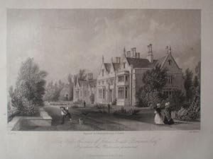 An Original Antique Print Illustrating Fox Hills in Surrey, Seat of John Briscoe, Esq. Published ...