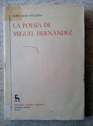 Imagen del vendedor de La Poesia De Miguel Hernandez a la venta por P Peterson Bookseller