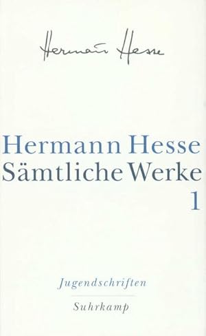 Imagen del vendedor de Smtliche Werke Jugendschriften a la venta por Rheinberg-Buch Andreas Meier eK