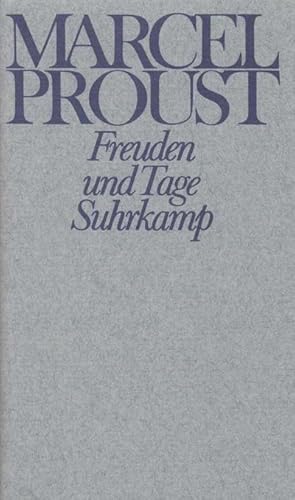 Seller image for Werke, Frankfurter Ausgabe Freuden und Tage und andere Erzhlungen und Skizzen aus den Jahren 1892-1896 for sale by AHA-BUCH GmbH