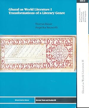 Bild des Verkufers fr Ghazal as World Literature. 2 volumes. Vol. 1: Transformations of a Literary Genre. Vol. 2: From a Literary Genre to a Great Tradition The Ottoman Gazel in Context. With Brte Sagaster. zum Verkauf von Fundus-Online GbR Borkert Schwarz Zerfa