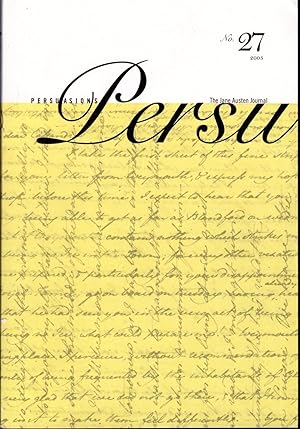 Seller image for Persuasions: Persu: The Jane Austen Journal, No. 27, 2005 for sale by Dorley House Books, Inc.