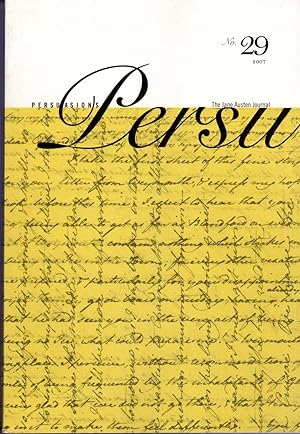 Seller image for Persuasions: Persu: The Jane Austen Journal, No. 29, 2007 for sale by Dorley House Books, Inc.