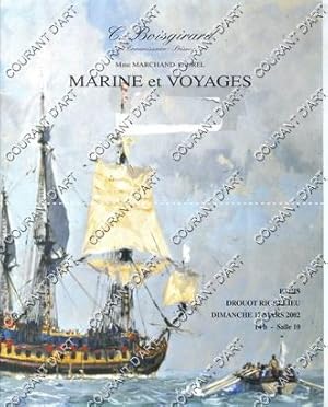 MARINE ET VOYAGES. LIVRES. MAQUETTES. LITHOGRAPHIES. [MANIER. HAYET. FREMY. PELLEY. MOZIN. GRANDI...