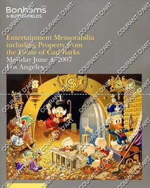 ENTERTAINMENT MEMORABILIA INCLUDING PROPERTY FROM THE ESTATE OF CARL BARKS. THE PERSONAL PROPERTY...