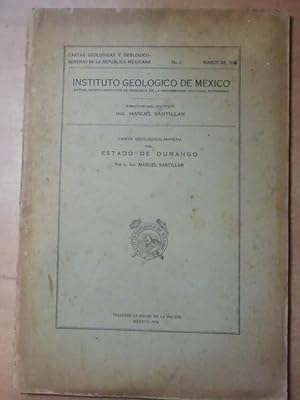 Carta Geologico-Minera del Estado de Durango